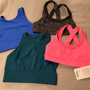 🍋 FOUR Lululemon Sports Bras~Size 8🍋
